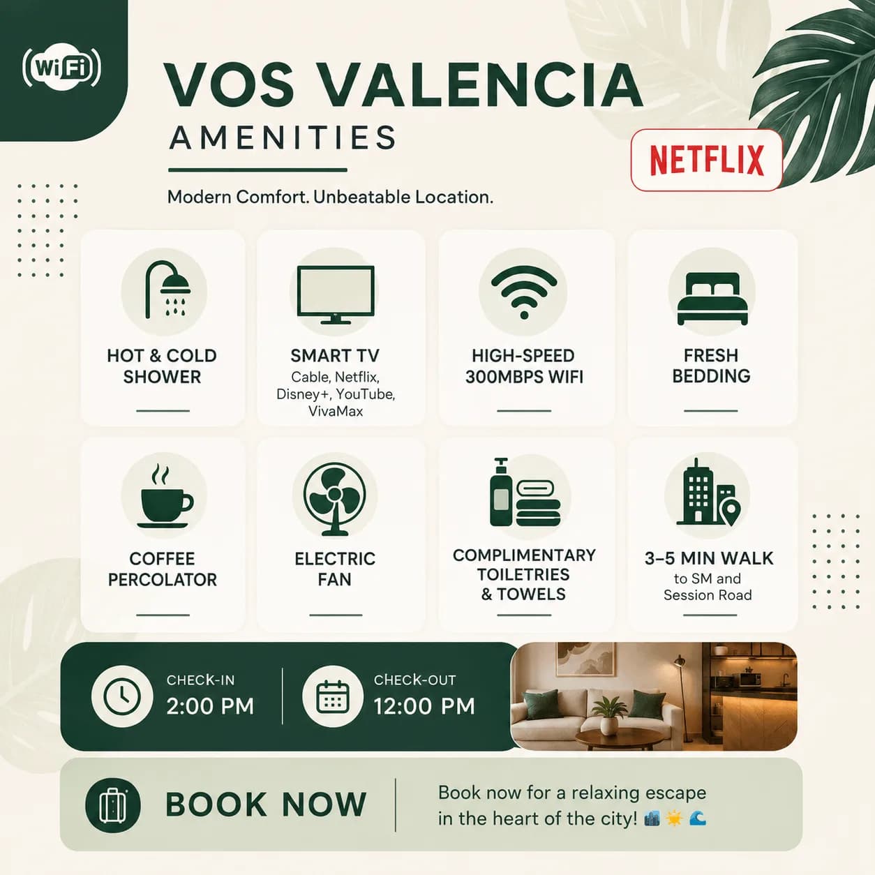 VOS Valencia Amenities: Modern Comfort, Unbeatable Location